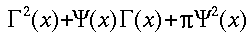 Gamma^2(x)+Psi(x)Gamma(x)+pi*Psi^2(x)